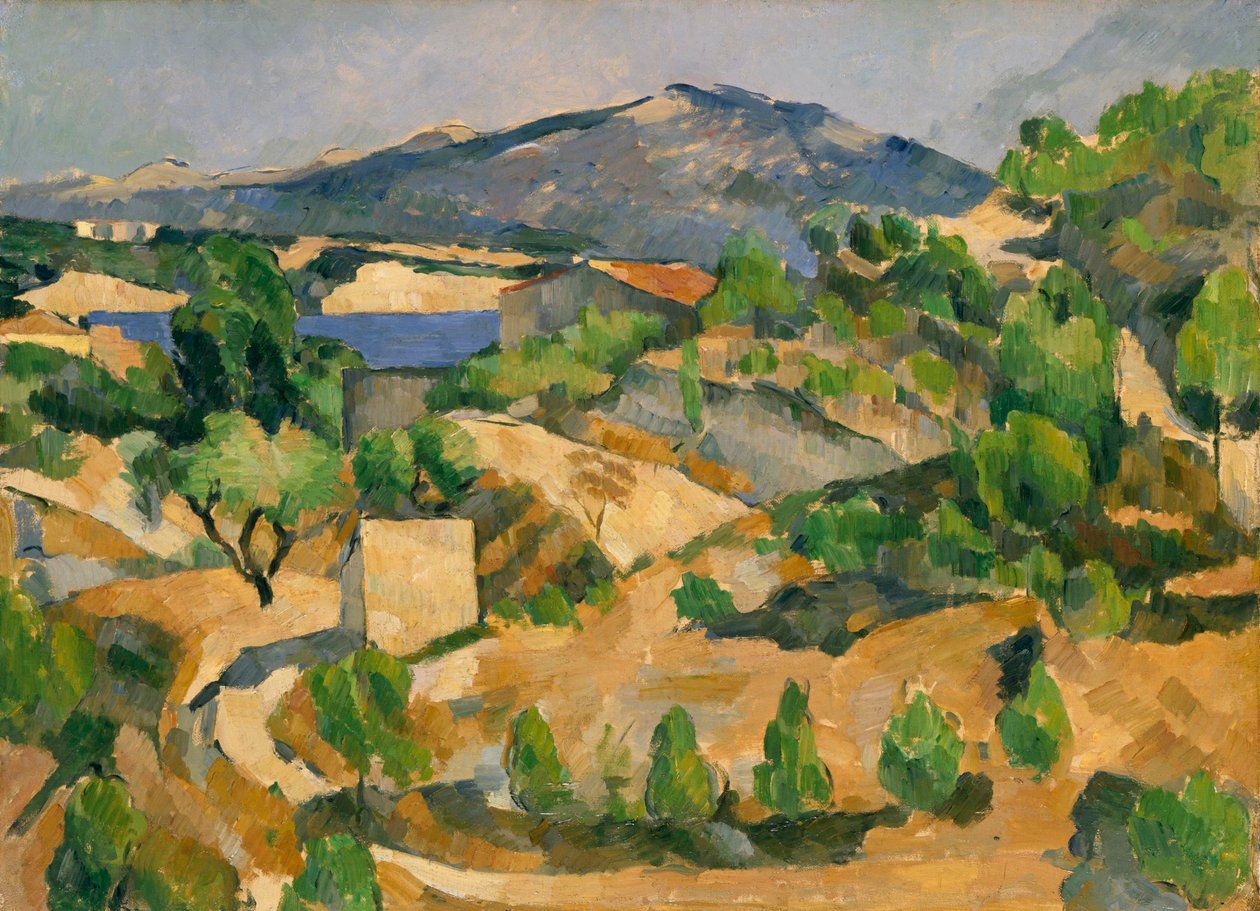 Fransk: Le Barrage de François Zola François Zola-dæmningen af Paul Cézanne