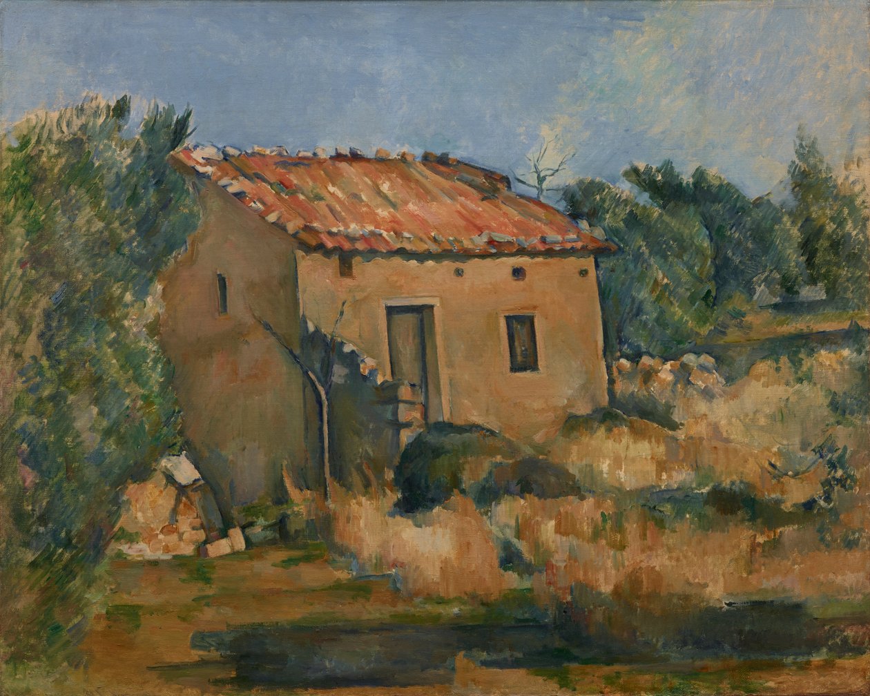 Fransk: Maison dans la campagne aixoise Forladt hus nær Aix-en-Provence af Paul Cézanne