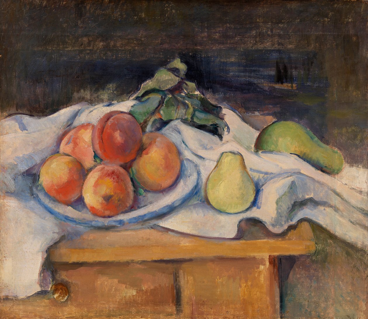 Frugt på et bord af Paul Cézanne