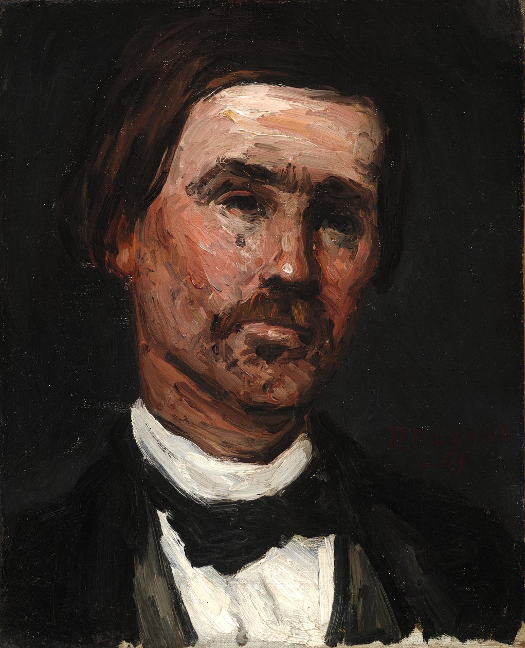 Hoved af en mand af Paul Cézanne