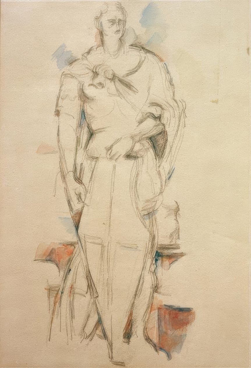 St. George efter Donatello af Paul Cézanne