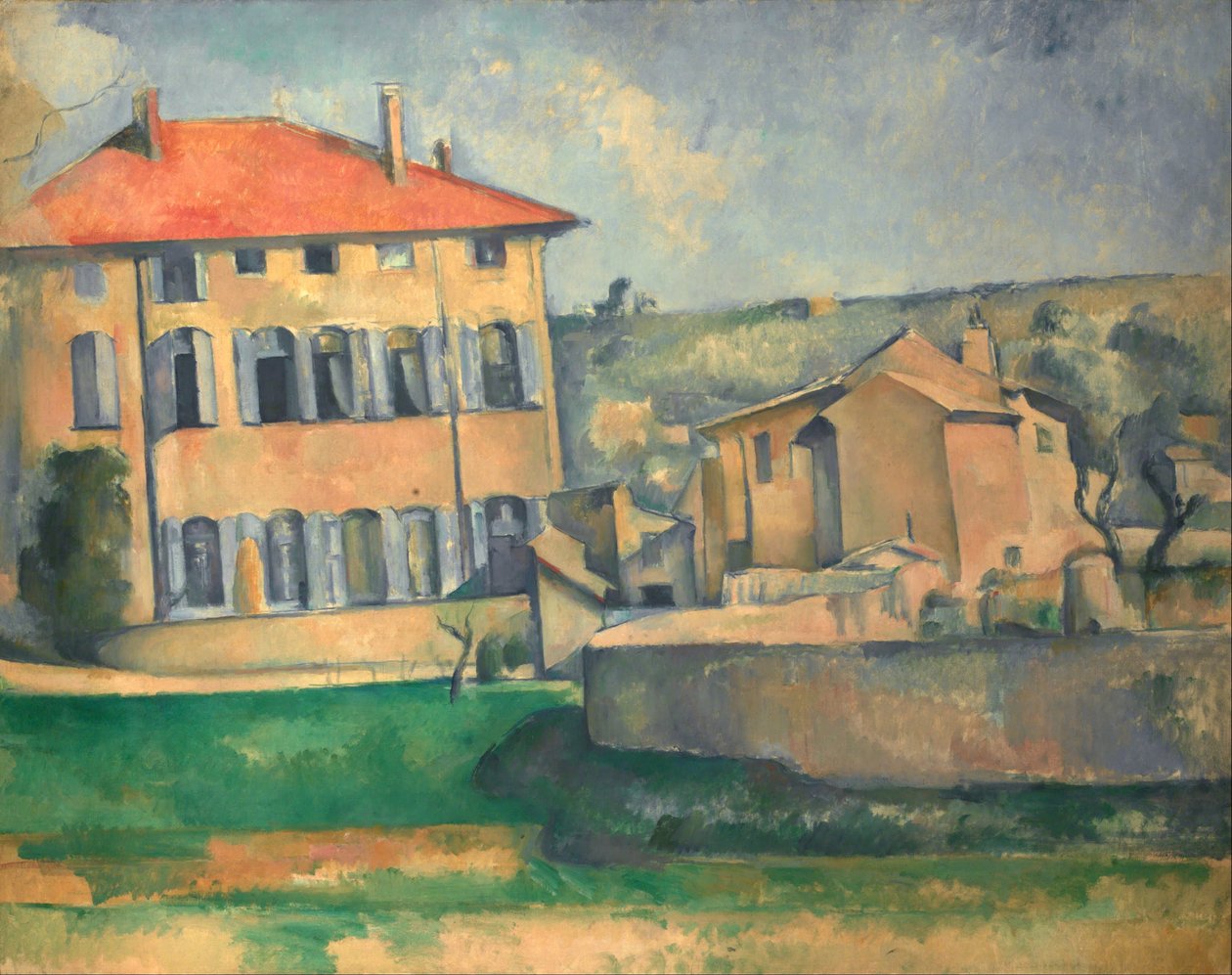 Hus i Aix af Paul Cézanne