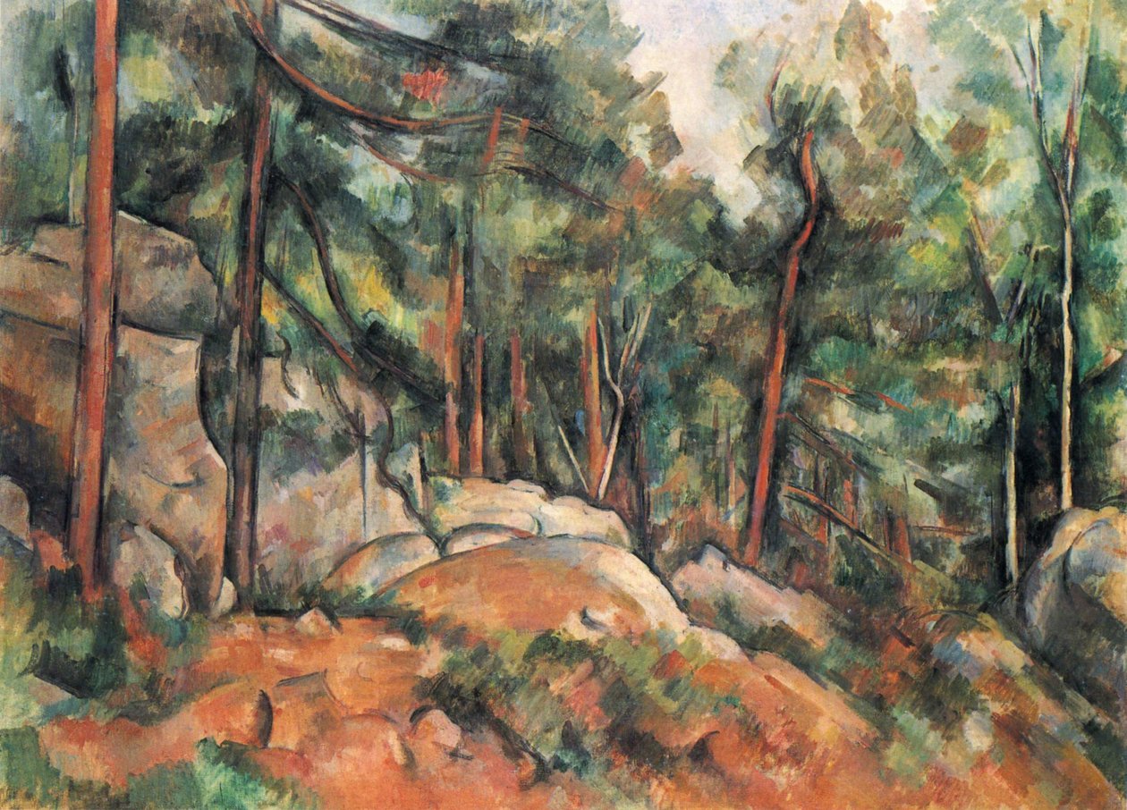 Skovens indre af Paul Cézanne