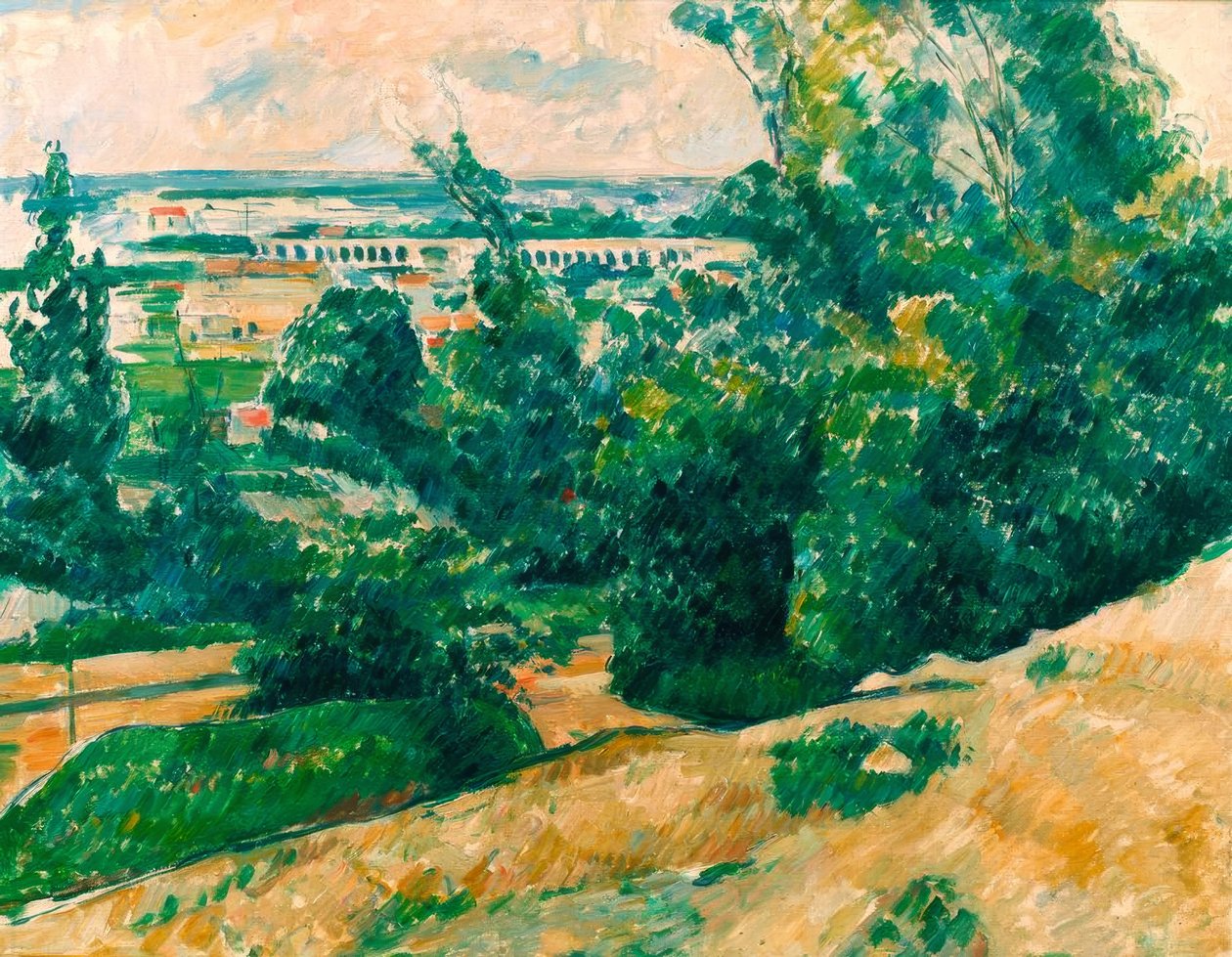 Akvædukten af ​​Verdon-kanalen nord for Aixen-Provence af Paul Cézanne