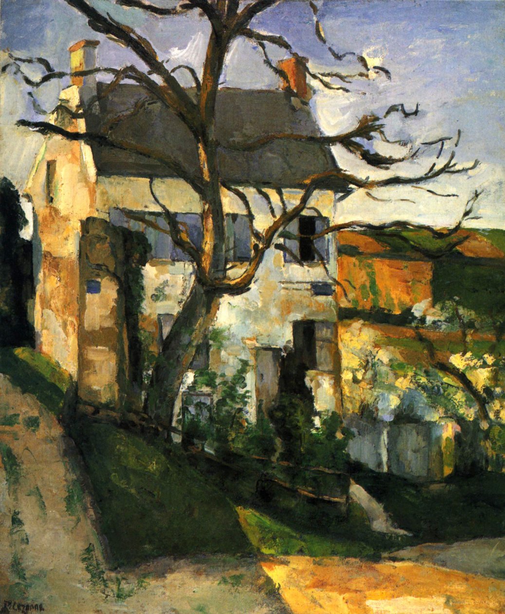 La Maison Rondest, Hermitage-distriktet, Pontoise af Paul Cézanne