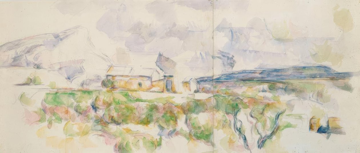 Sainte-Victoire-bjerget set fra Lauves af Paul Cézanne