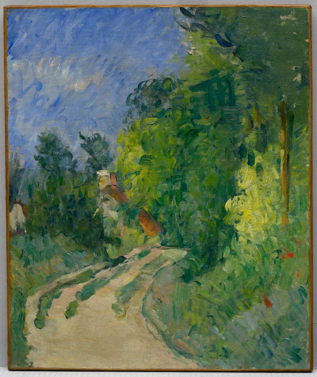 La Route tournante i underskoven af Paul Cézanne