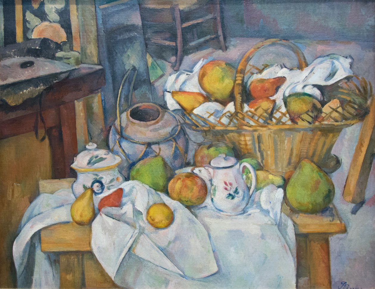 Køkkenbordet af Paul Cézanne