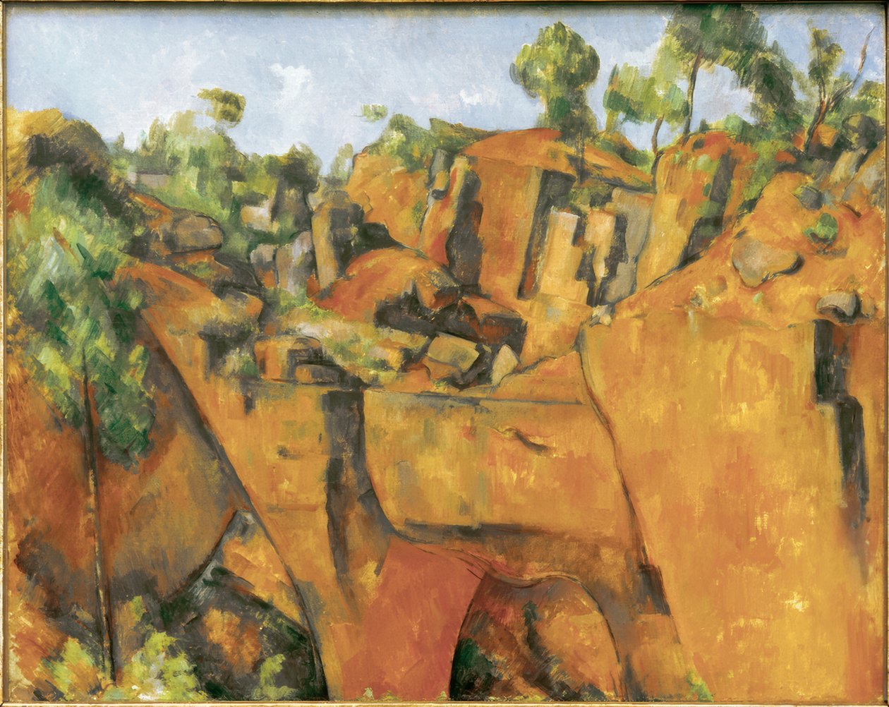 La carrière de Bibémus (Bibémus stenbrud) af Paul Cézanne