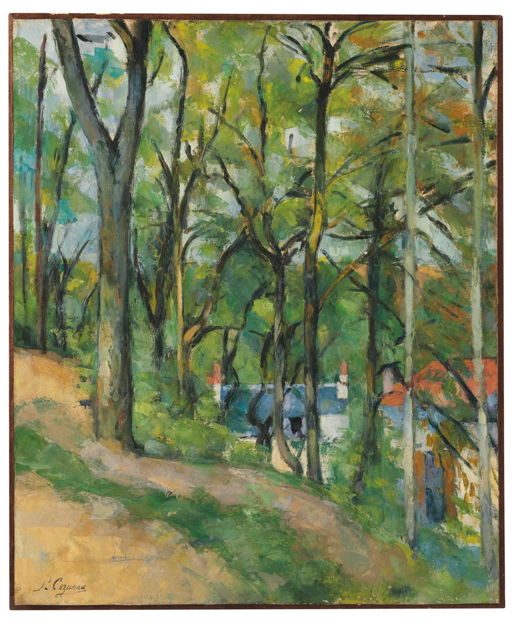 Saint-Denis kysten ved Pontoise, ca. 1877 af Paul Cézanne
