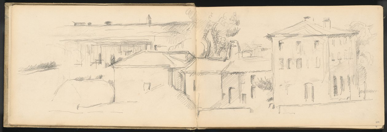 Landskab nær Aix-en-Provence af Paul Cézanne