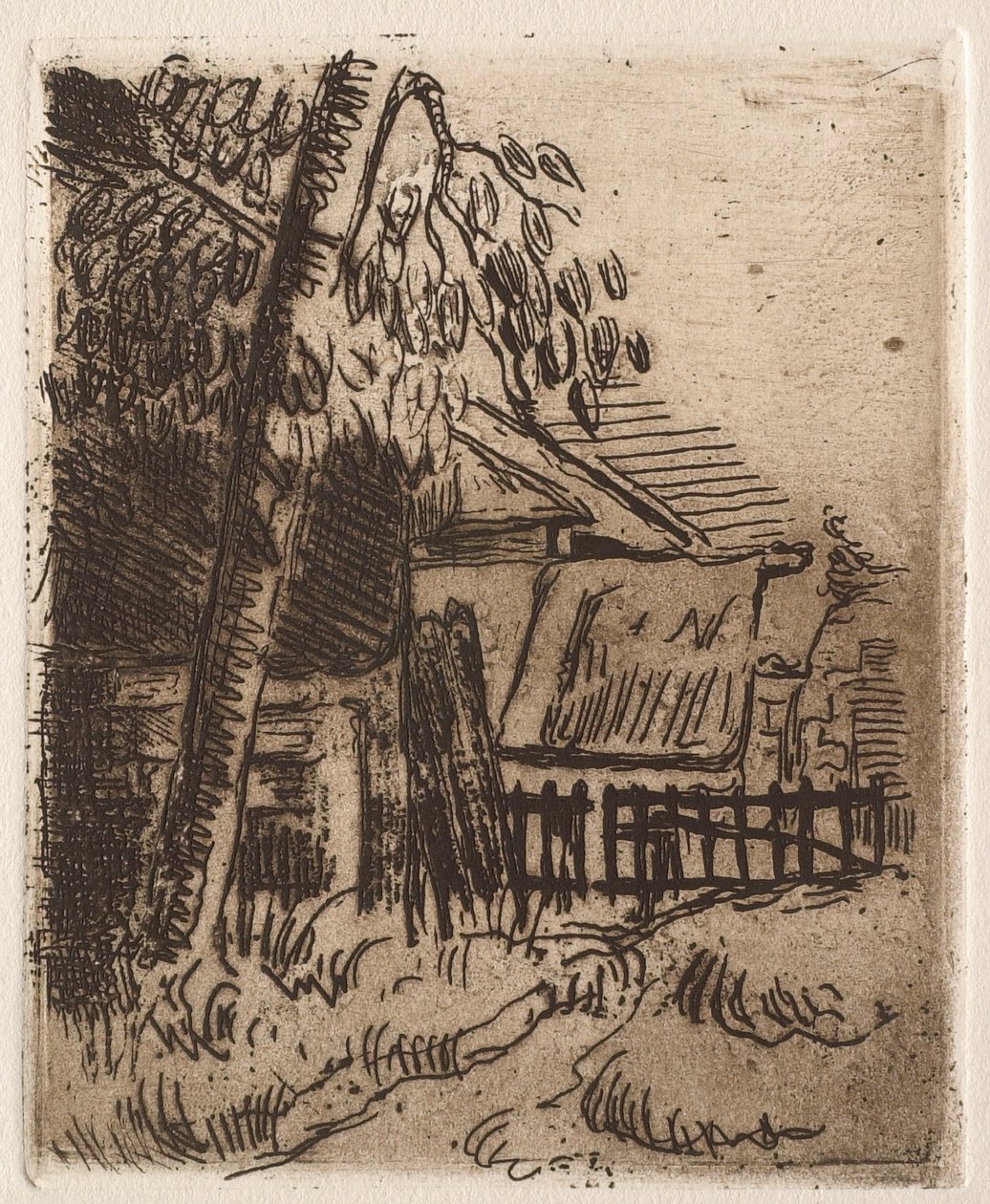 Landskab i Auvers, 1873 af Paul Cézanne