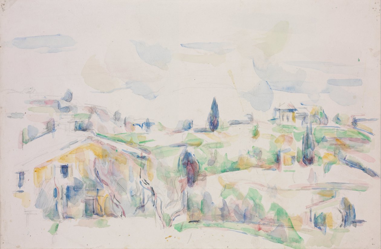 Landskab i Provence af Paul Cézanne