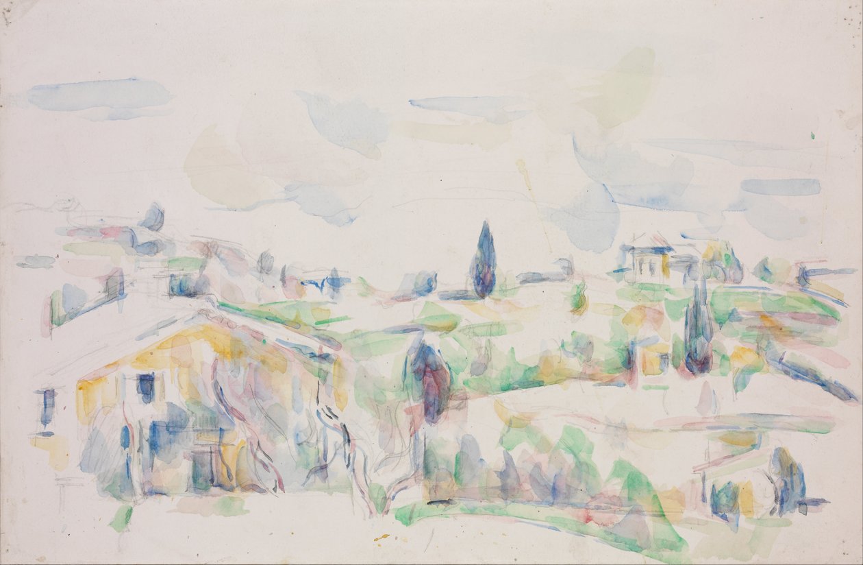 Landskab i Provence af Paul Cézanne