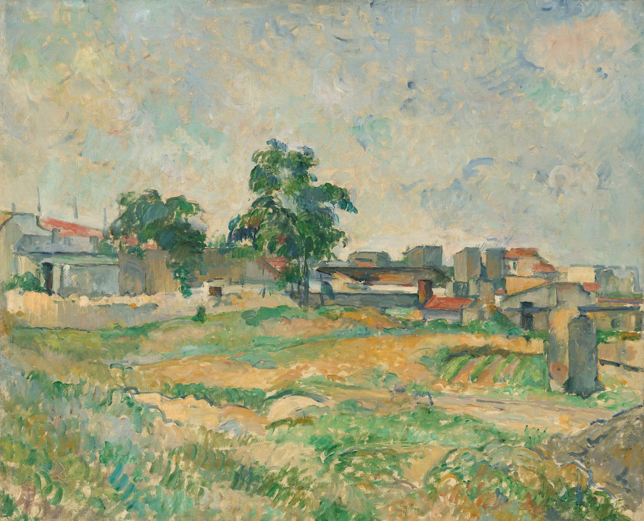 Landskab nær Paris af Paul Cézanne