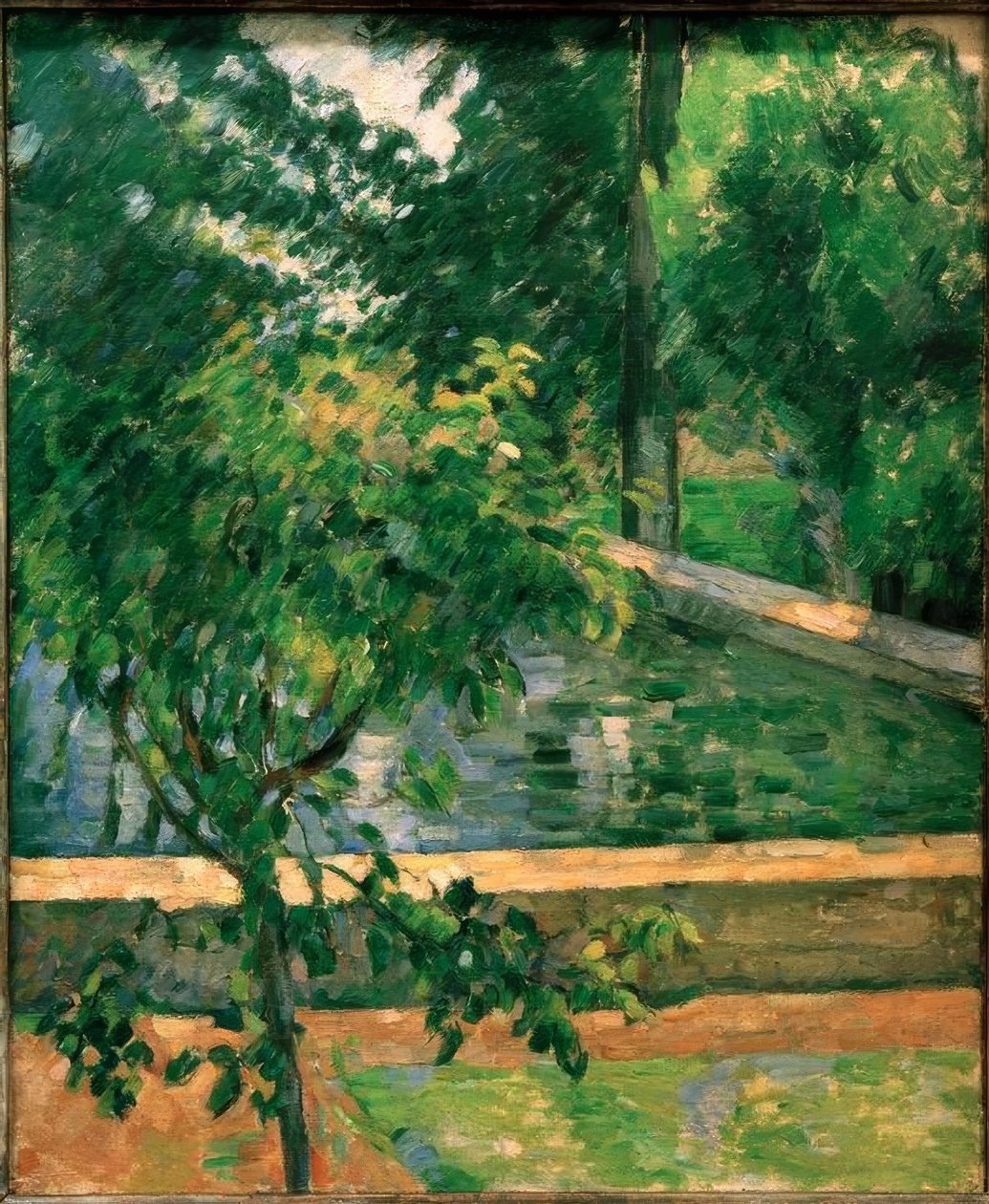 Jas de Bouffan-bækkenet af Paul Cézanne