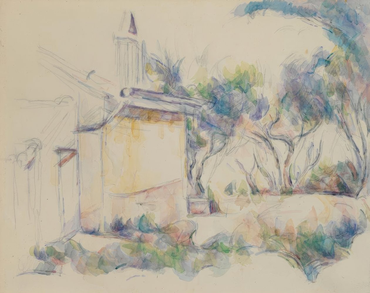 Cabanon de Jourdan af Paul Cézanne