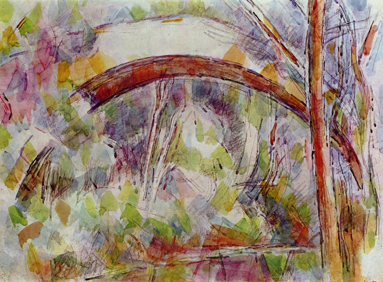 Trois Sautets-broen af Paul Cézanne