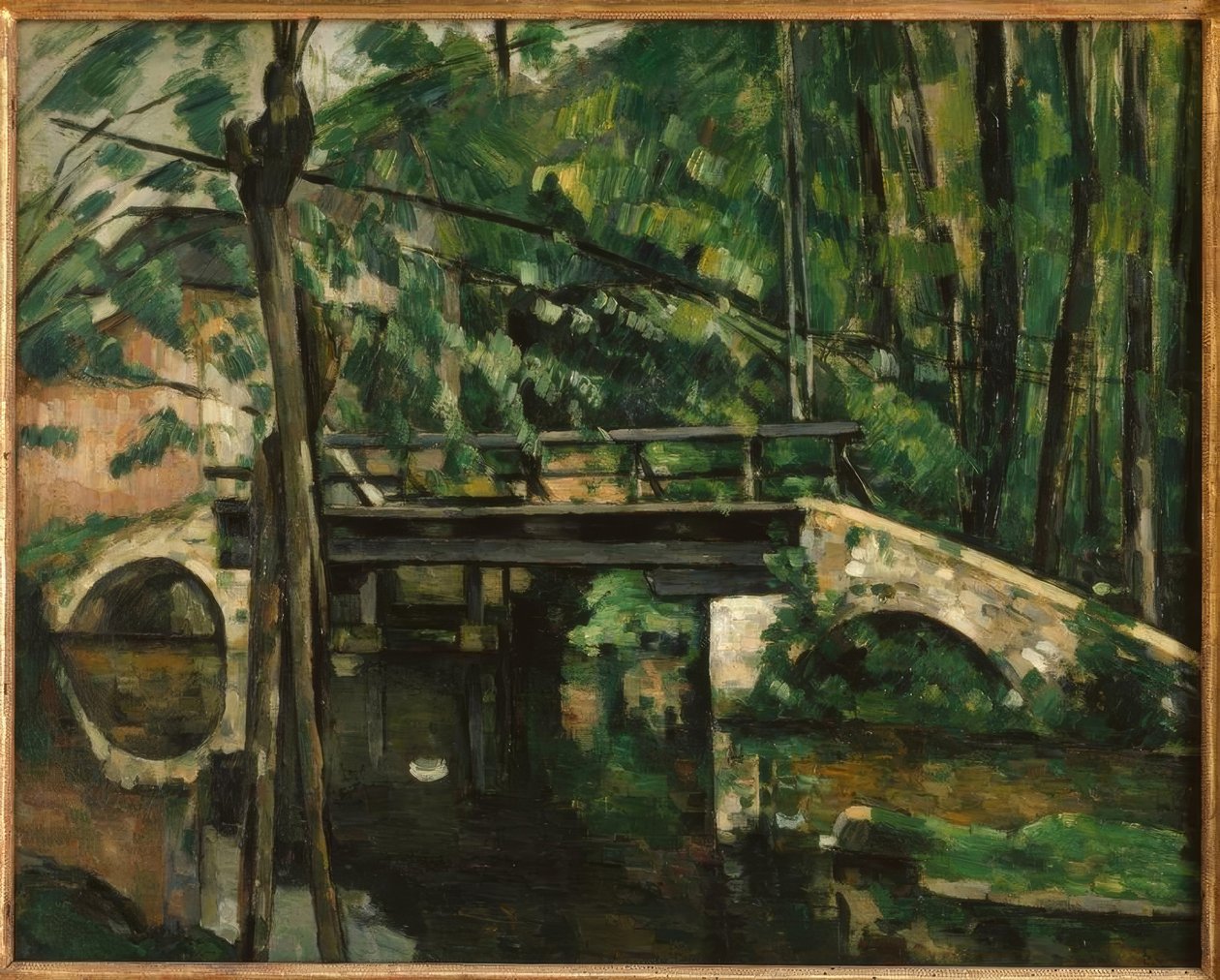 Maincy-broen, nær Melun af Paul Cézanne