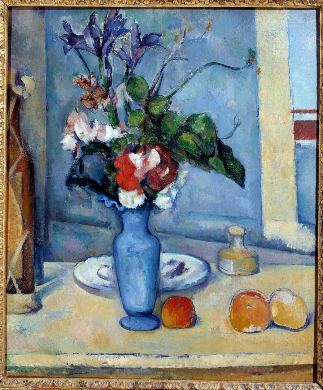 Le vase bleu Maleri af Paul Cezanne (1839-1906) 1885 Dim. 0,61x0,5 m Paris, musee d