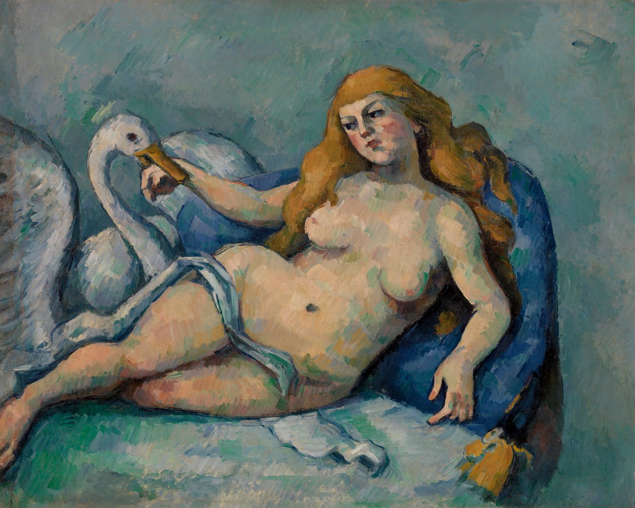 Leda og svanen (Svanen Leda) af Paul Cézanne