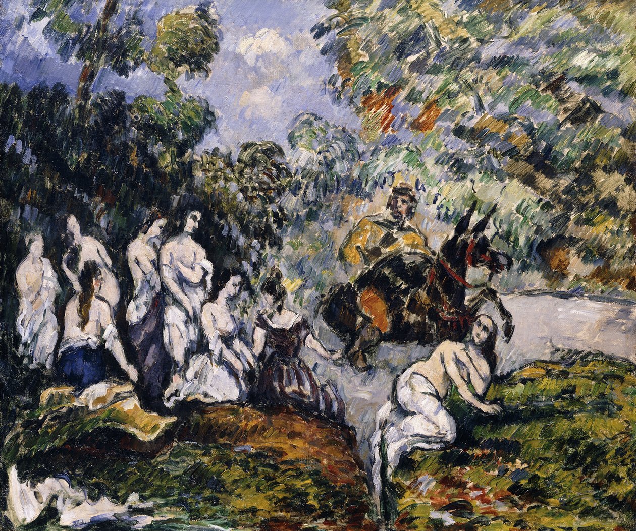 Legendarisk scene; Scene Legendaire, ca. 1878 af Paul Cézanne