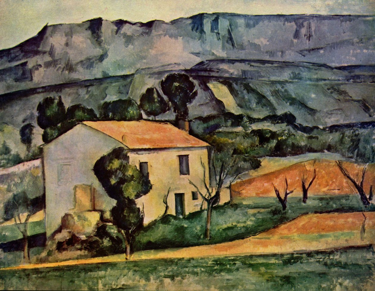 Hus foran Sainte-Victoire i nærheden af Gardanne af Paul Cézanne