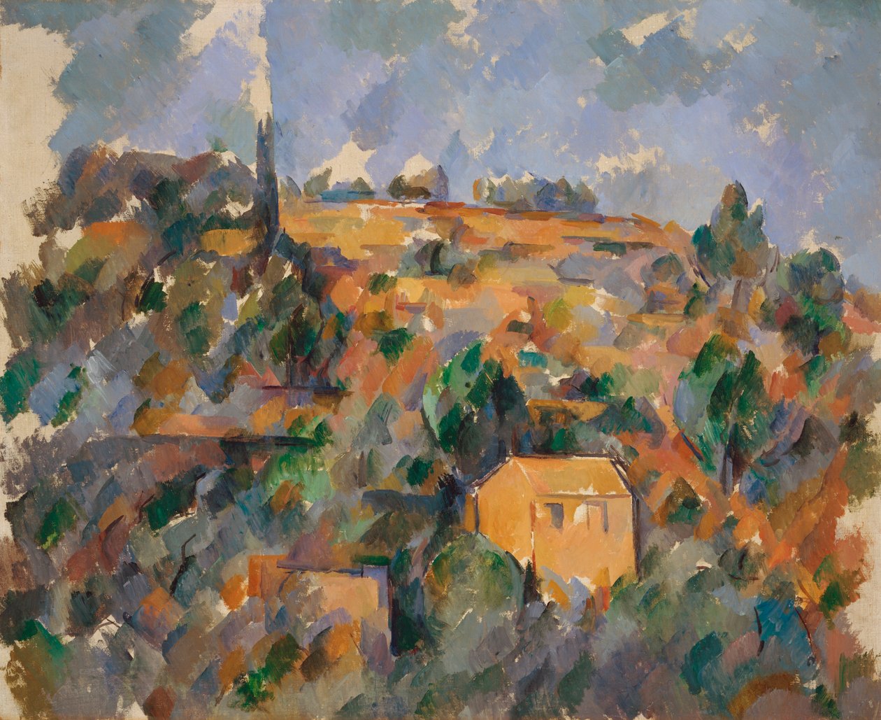 Huse på bakken, Provence af Paul Cézanne