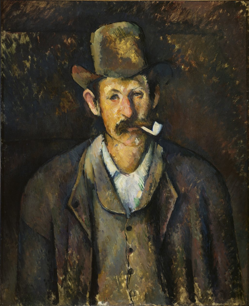 Mand med et rør, ca 1892-1896. af Paul Cézanne