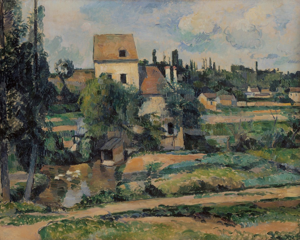 Mølle på Couleuvre ved Pontoise, 1881 af Paul Cézanne