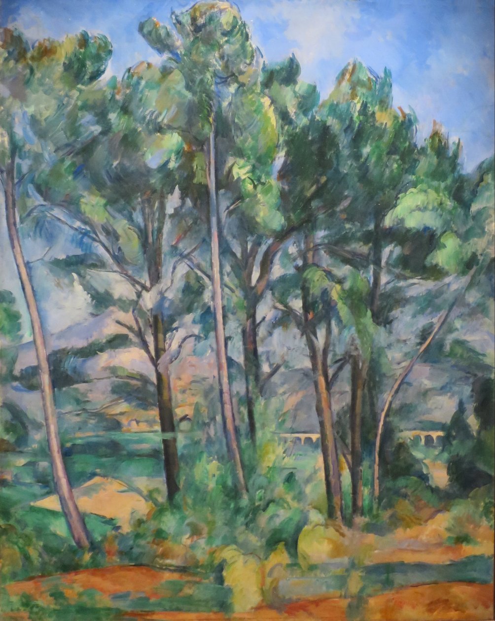 Montagne Sainte-Victoire og Valcros-viadukten af Paul Cézanne