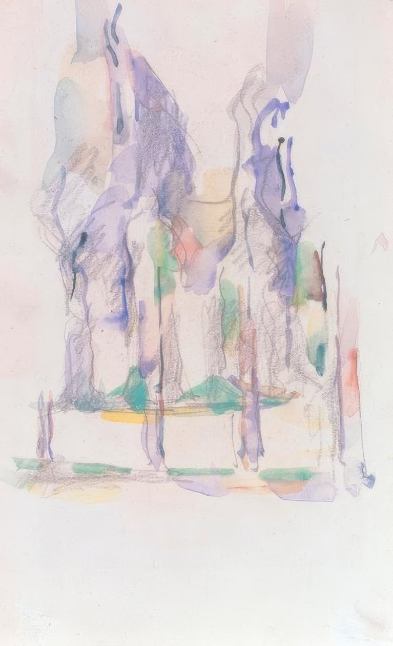 P. Cézanne, Baumgruppe af Paul Cézanne