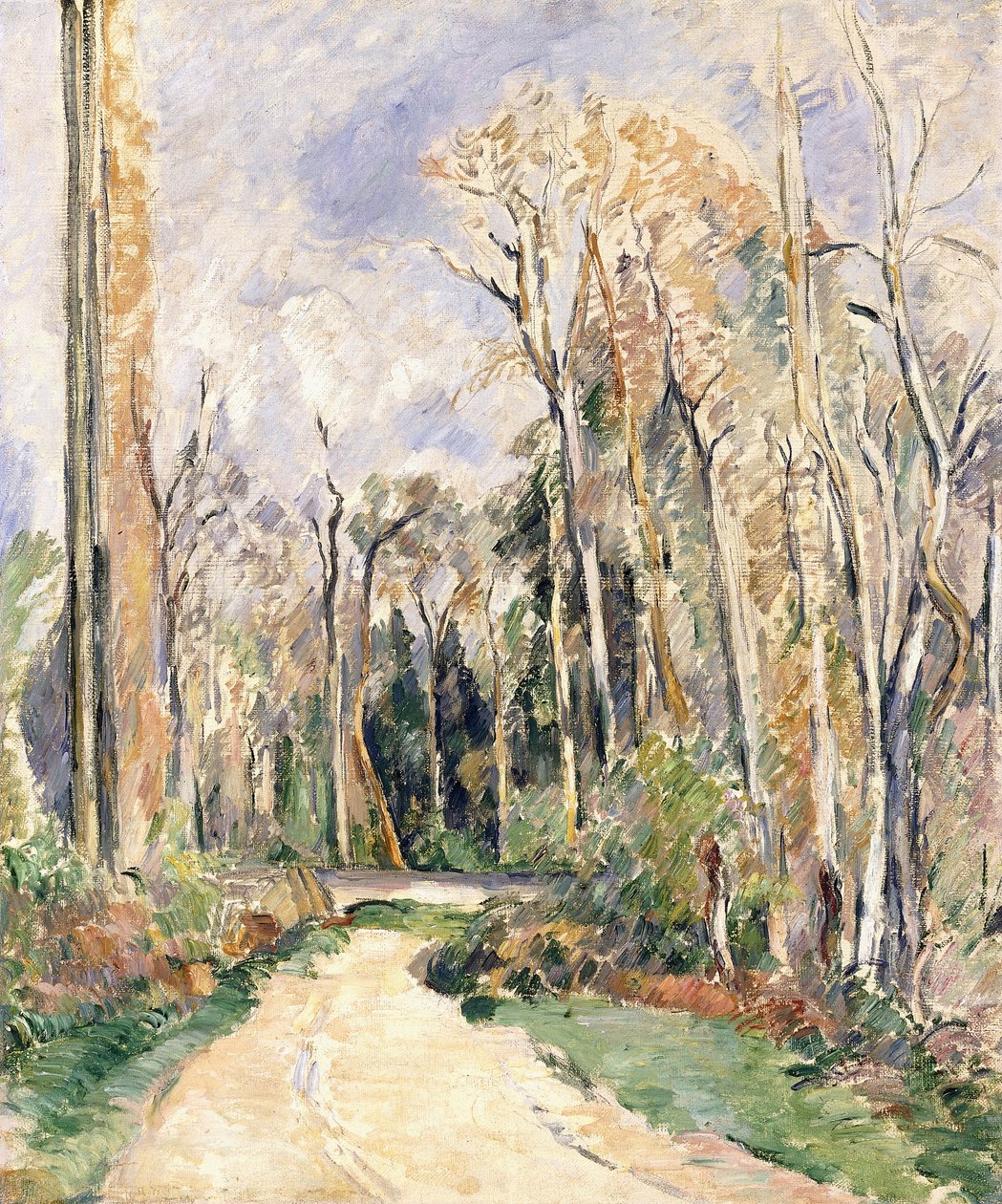 Sti ved indgangen til skoven, ca. 1879 af Paul Cézanne