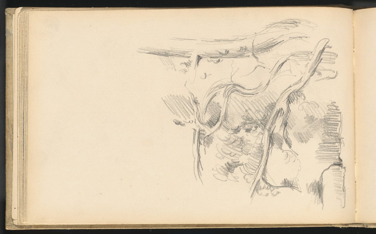 Fyrretræ af Paul Cézanne