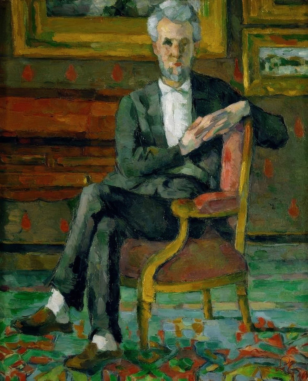 Portræt af Chocquet af Paul Cézanne