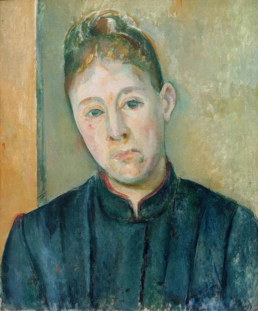 Portræt af Madame Cézanne af Paul Cézanne