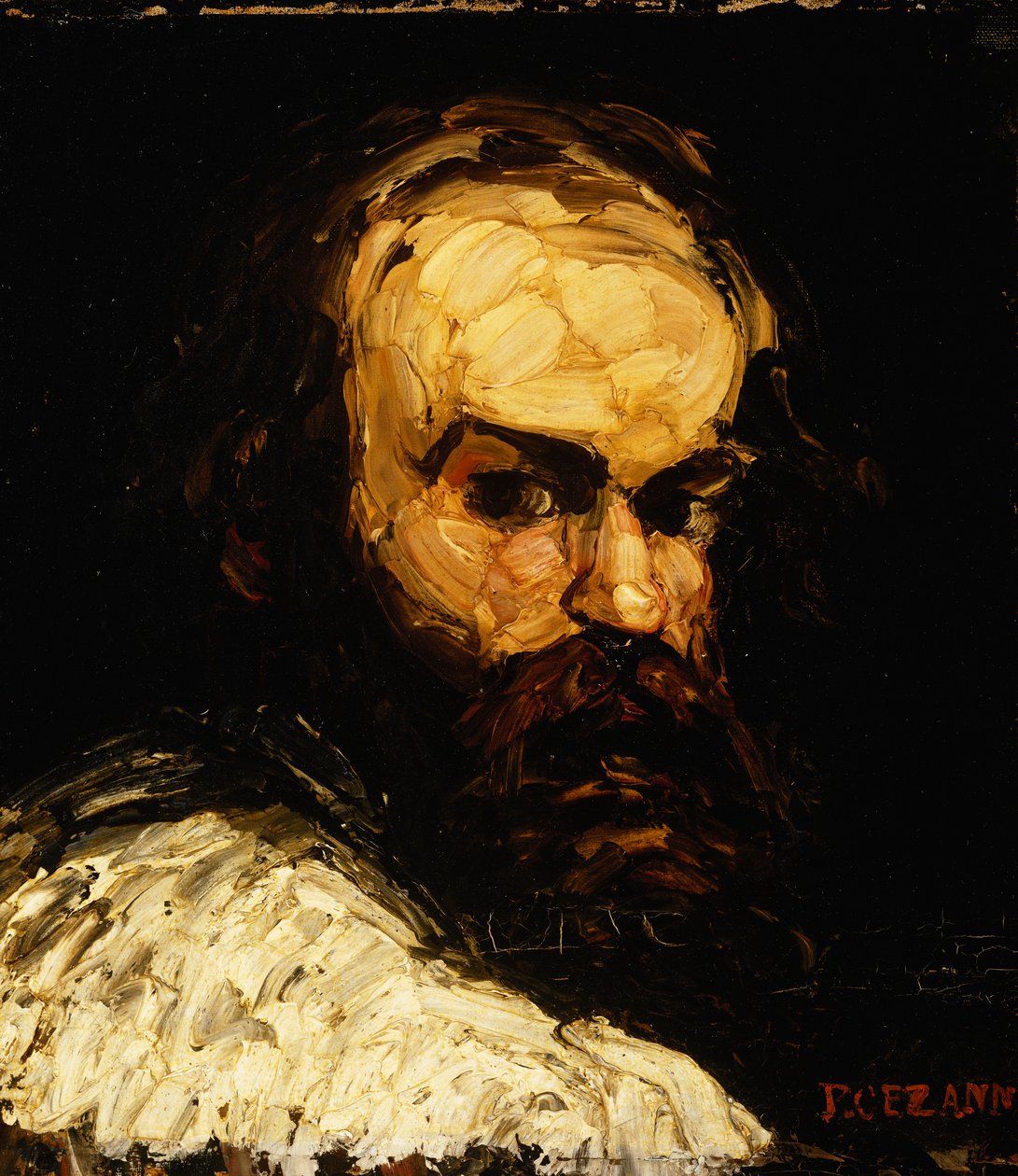 Portræt af kunstneren; Portræt af kunstneren, ca. 1866 af Paul Cézanne