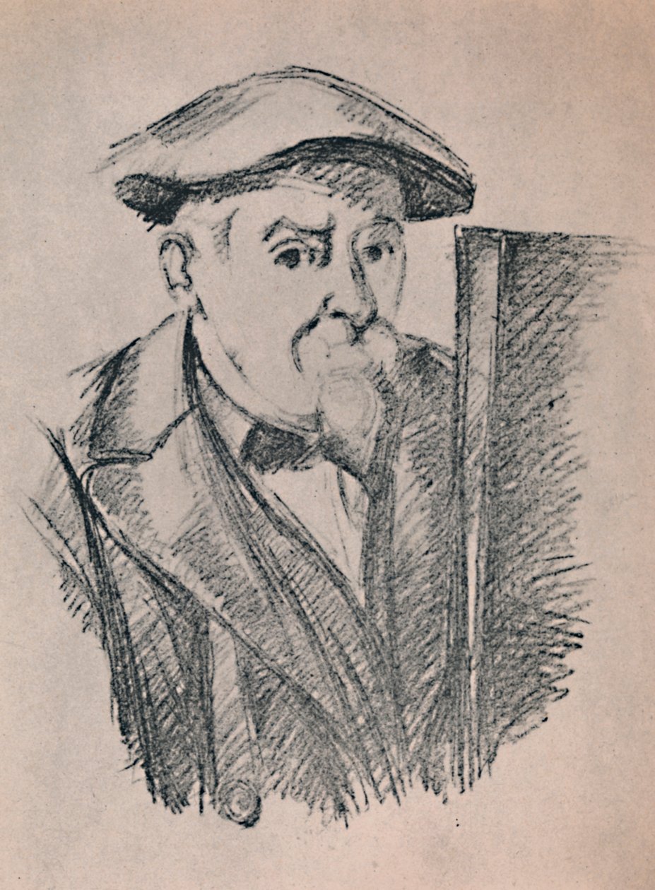 Portræt af kunstneren, ca. 1900, 1946. af Paul Cézanne