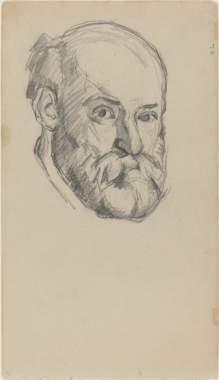 Selvportræt [recto], ca. 18801882. af Paul Cézanne