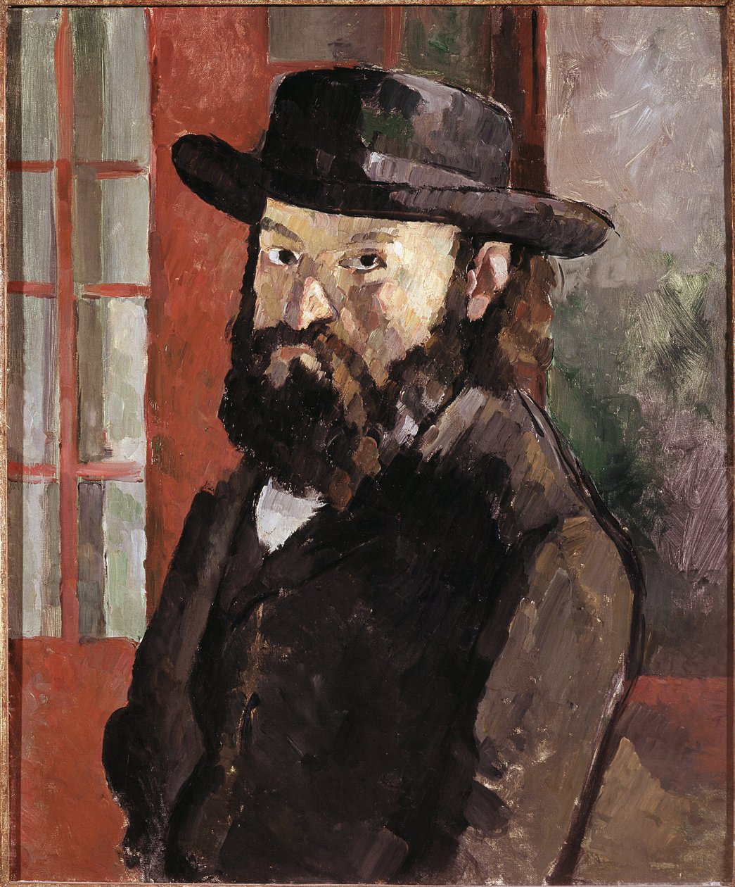 Selvportræt, ca. 1879-82 (olie på lærred) af Paul Cézanne