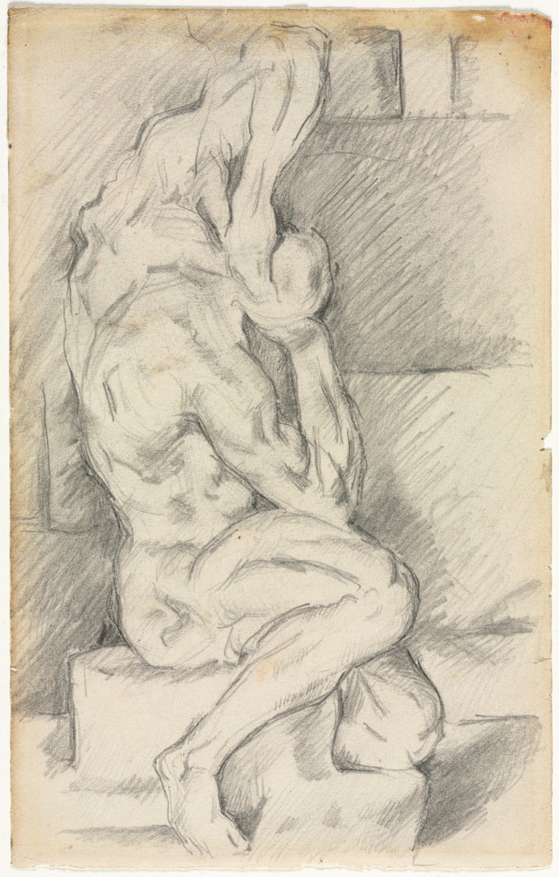 Skitse af anatomisk skulptur recto Skitse af Madame Cézanne verso, 188184. af Paul Cézanne