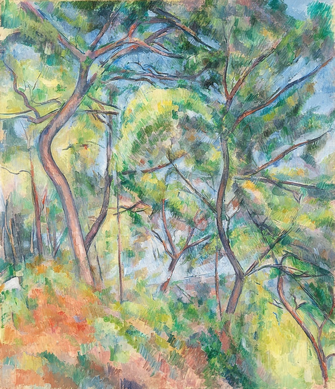 Underskov. Um 1894 af Paul Cézanne