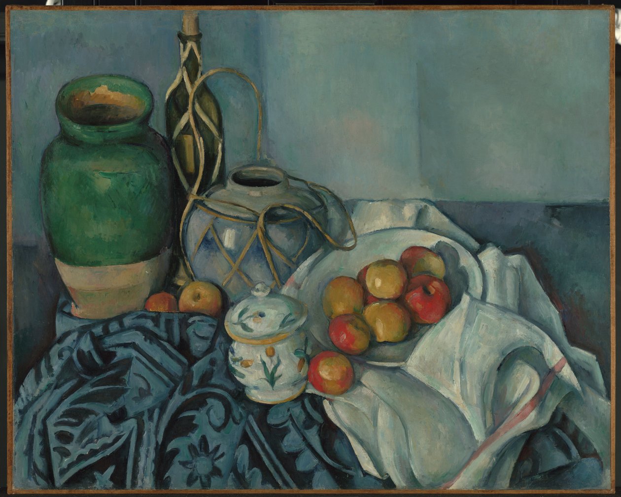 Stilleben med æbler af Paul Cézanne