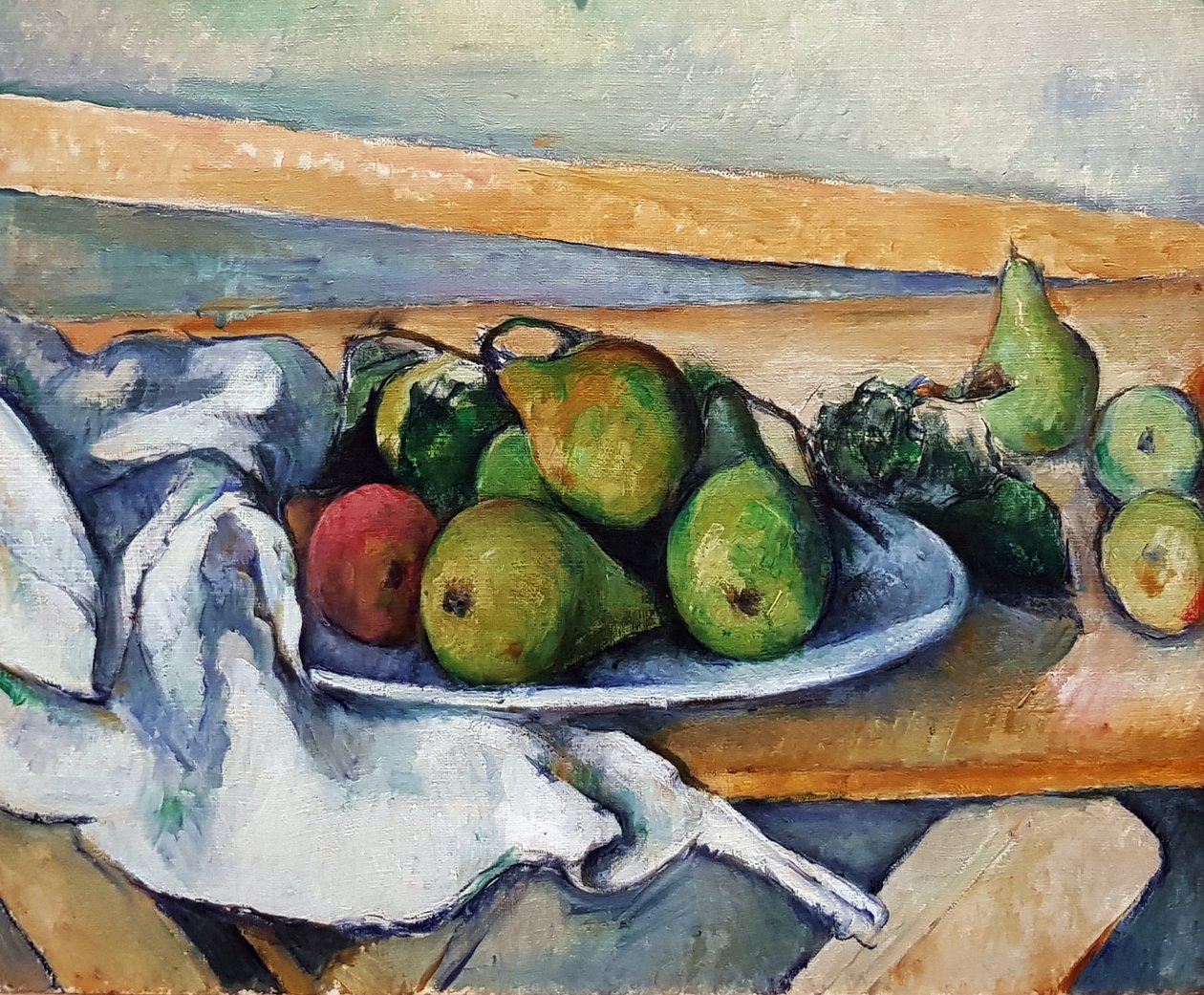 Stilleben med pærer af Paul Cézanne