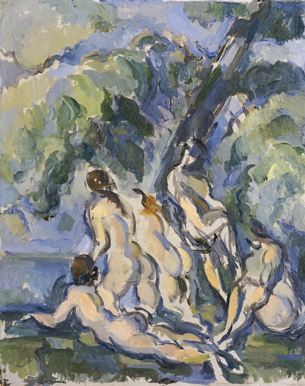 Studie for De store badegæster, c.1902-06 af Paul Cézanne