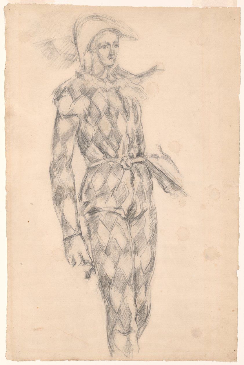 Studie af en Harlekin af Paul Cézanne