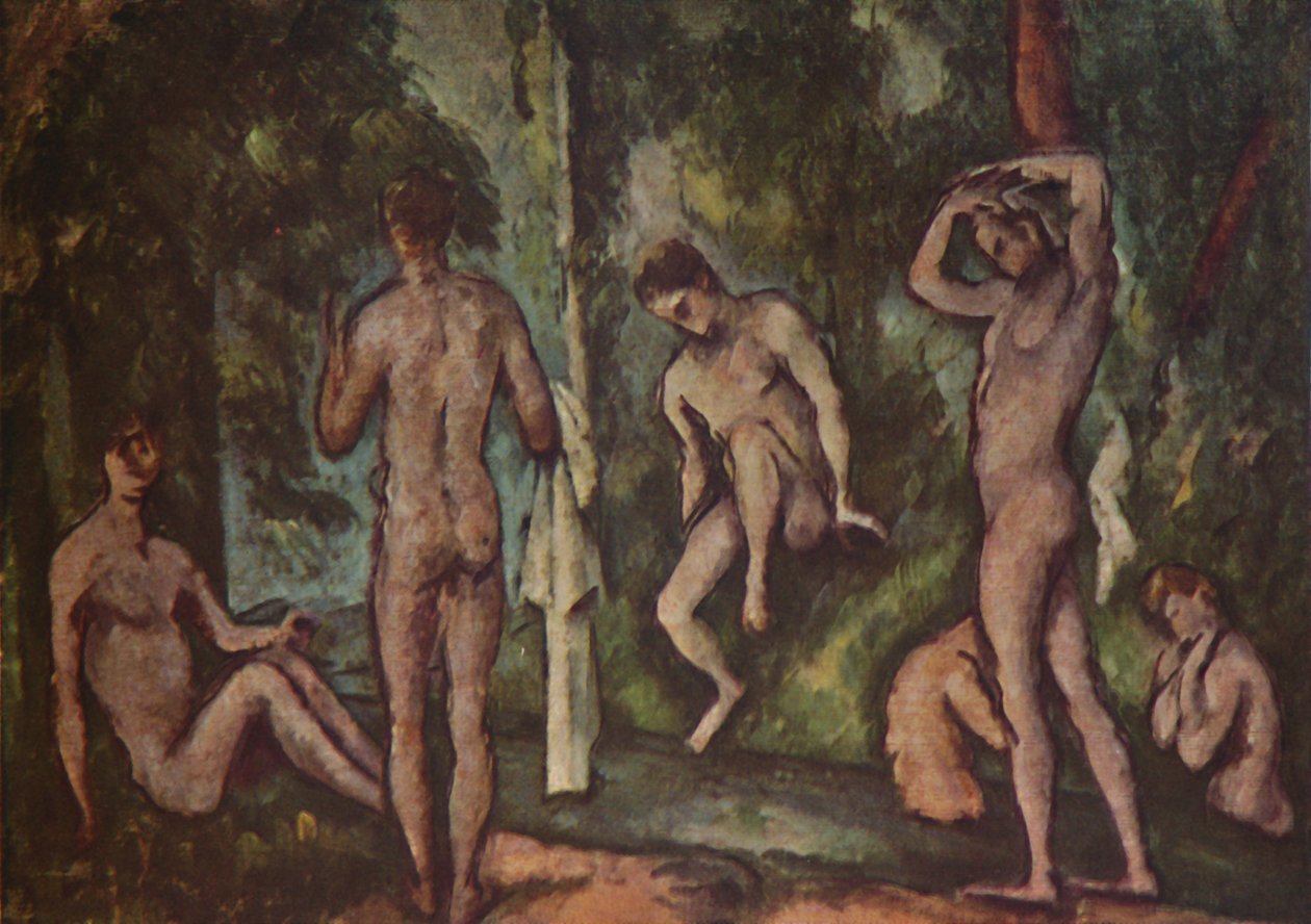 De badende, 1894, 1937. af Paul Cézanne