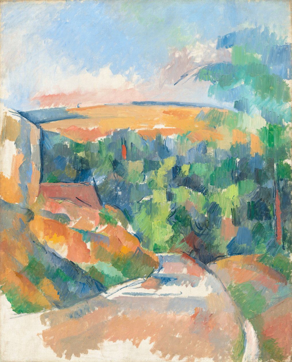 The Bend in the Road, 19001906. af Paul Cézanne
