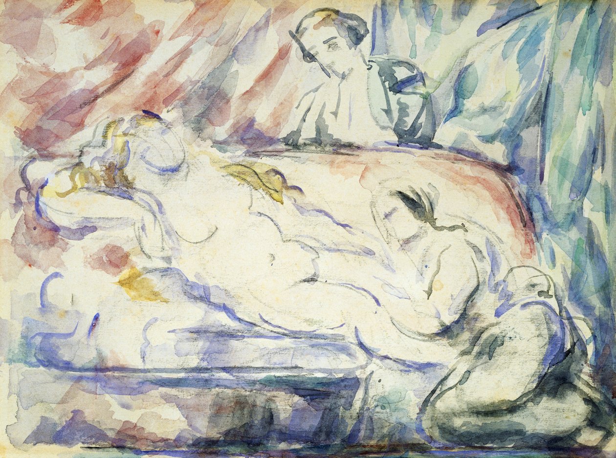 Courtesanens toilet, ca. 1880 af Paul Cézanne