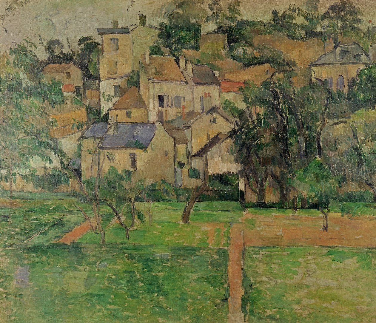 Eremitagen i Pontoise, 1884 af Paul Cézanne